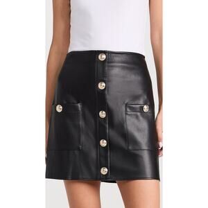 L'AGENCE Truman Mini Skirt Black - 4